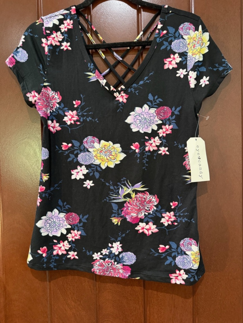 Eye Candy Floral Top – XL NWT